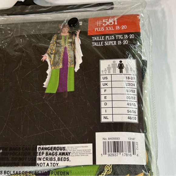 🆕 Hocus Pocus Winnie Plus Size Women Costume - Picture 10 of 11